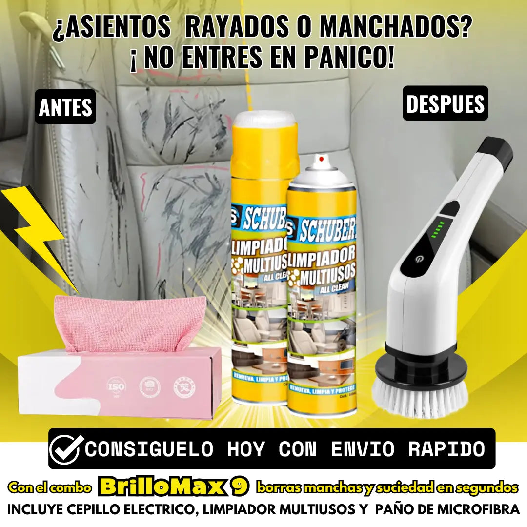 BrilloMax 9 - Cepillo Eléctrico 9 en 1