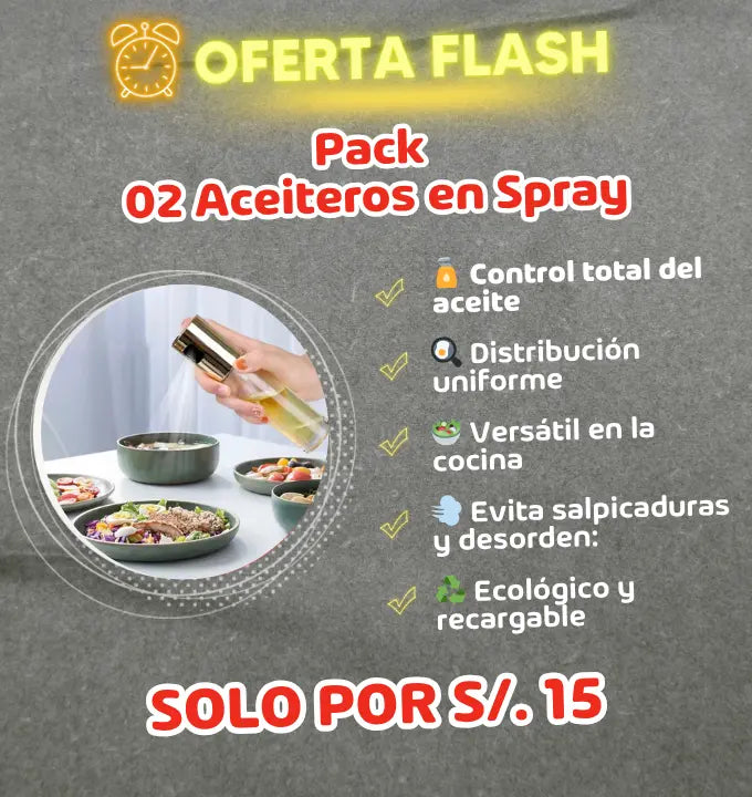Pack - 02 unid. Aceitero en Spray