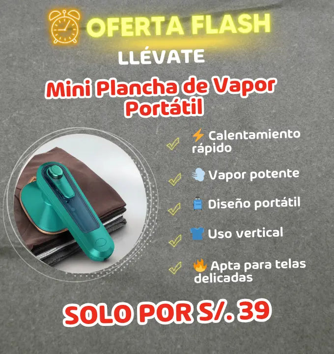 Plancha Portátil de Vapor