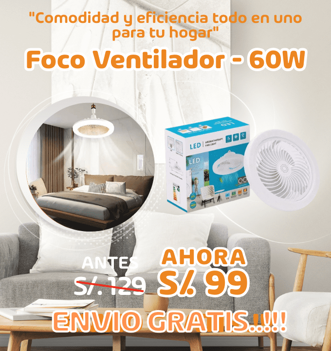 Foco Ventilador 180° 60W