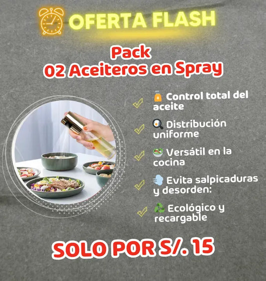 Pack - 02 unid. Aceitero en Spray