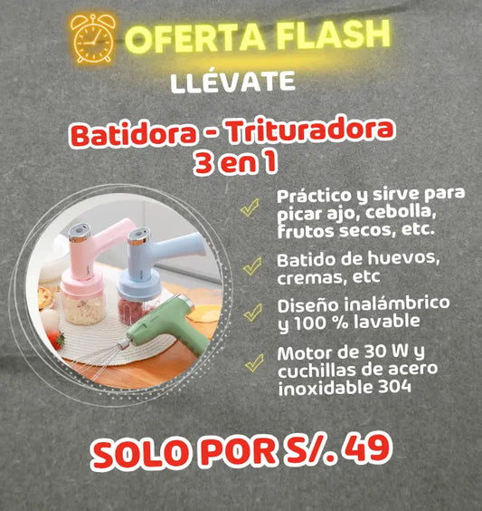 Batidora & Trituradora 3 en 1
